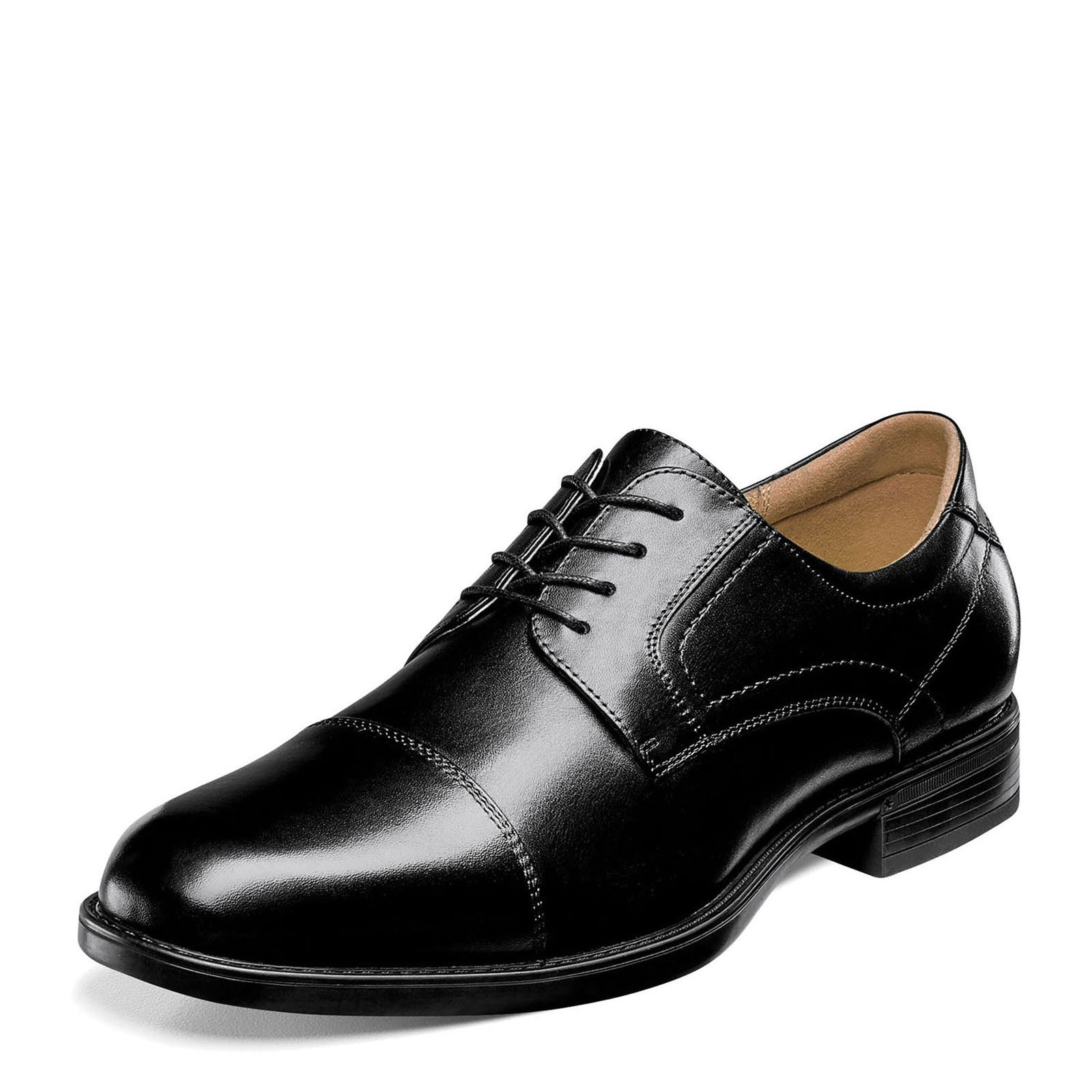 Men's Florsheim, Medfield Cap Toe Oxford 11578-001 Black LEATHER