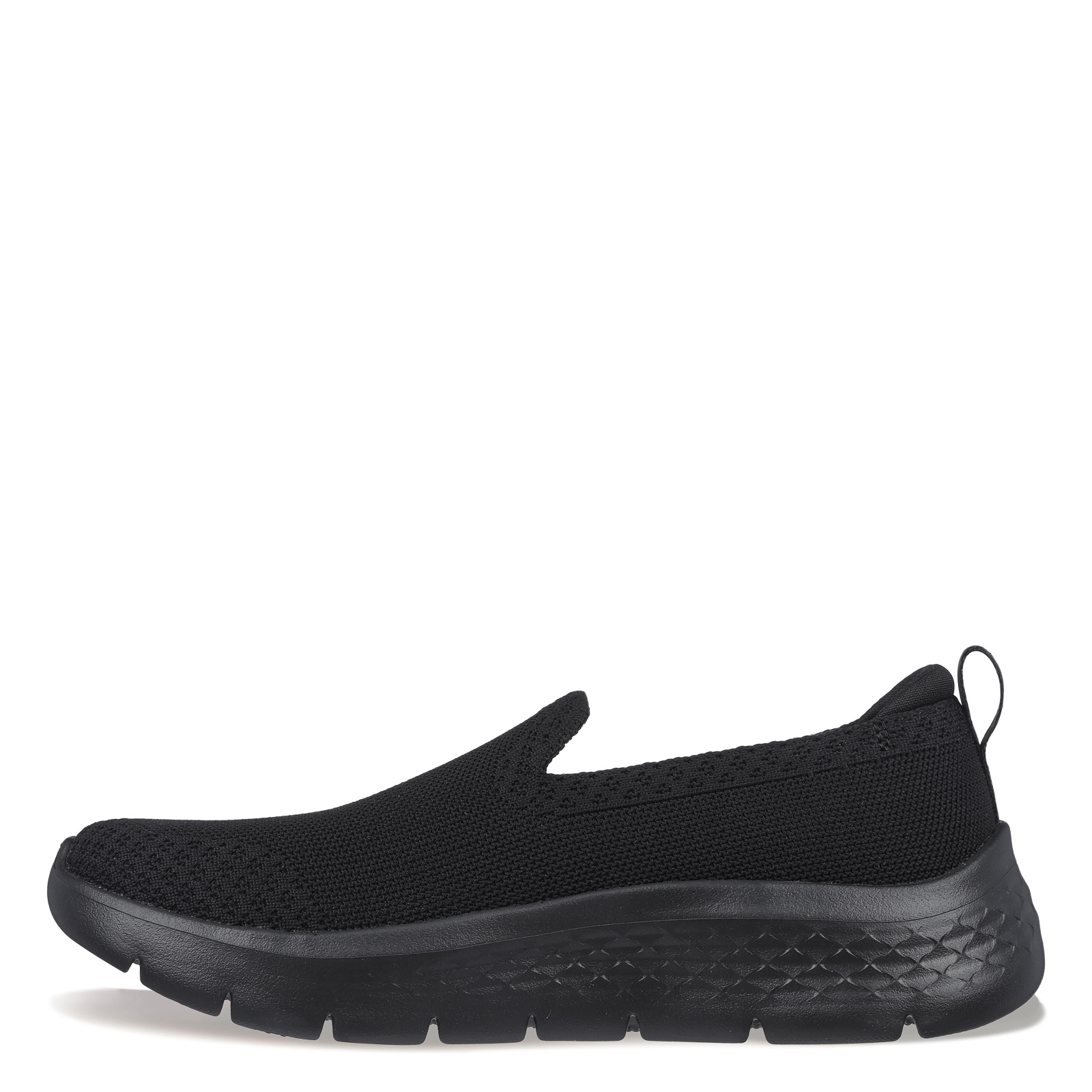 Women's Skechers, GO WALK FLEX Slip-On Sneaker - Wide Width 124957W-BBK  Black Fa