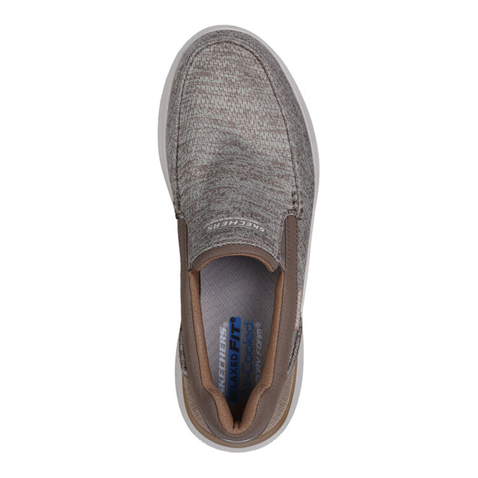 Skechers para hombre, ajuste relajado: Hasting - Marco sin cordones 205367-KHK malla caqui FABRI - Imagen 9 de 60
