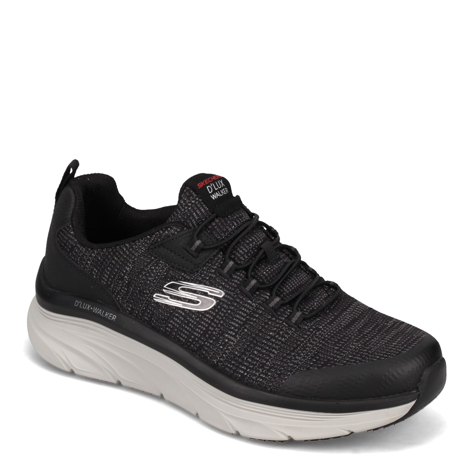 Men's Skechers, Relaxed Fit: D'Lux Walker - Pensive - Wide Width  232045WW-BKW Bl