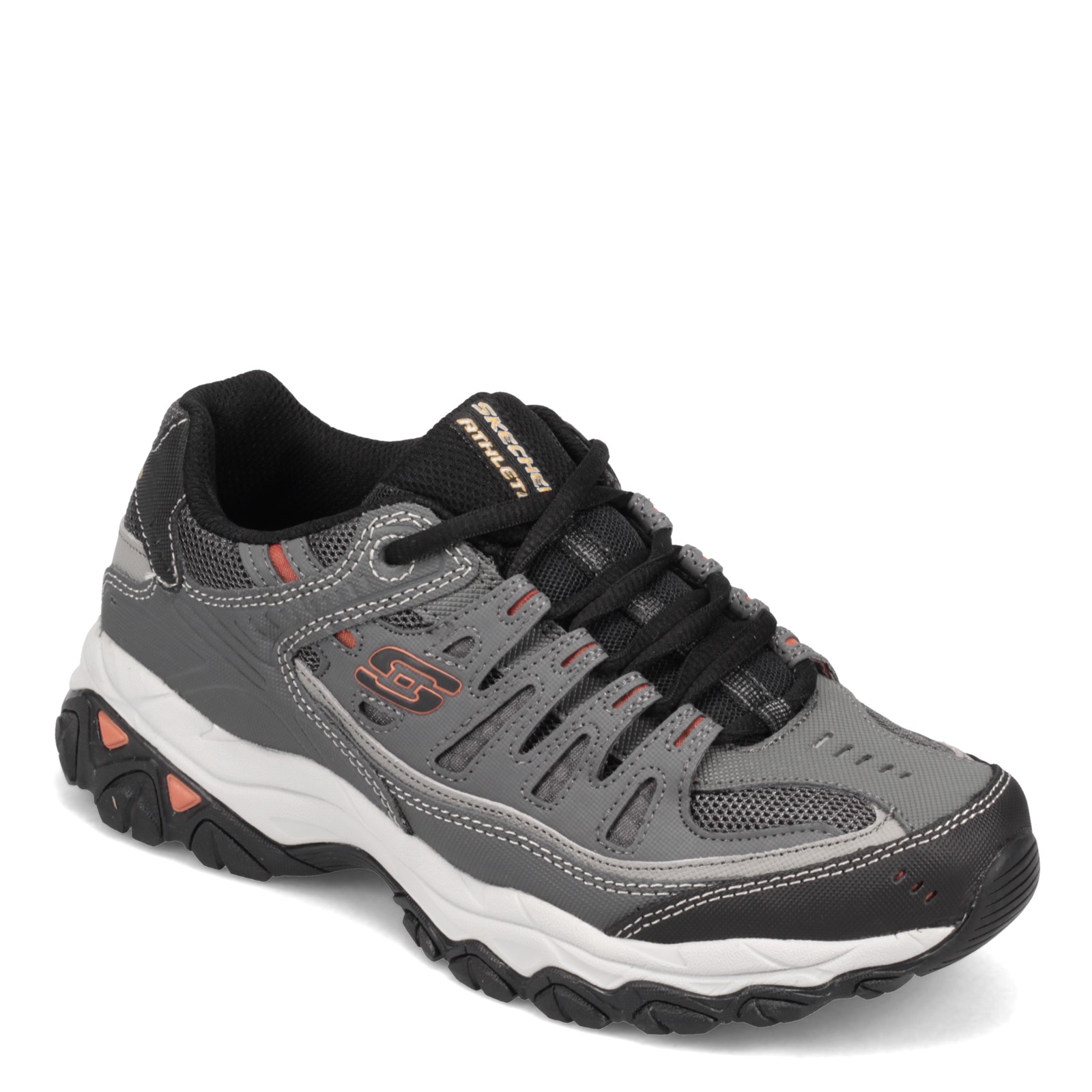 Skechers+After+Burn+-+Memory+Fit+Charcoal%2F+Gray+Mens+SNEAKERS+