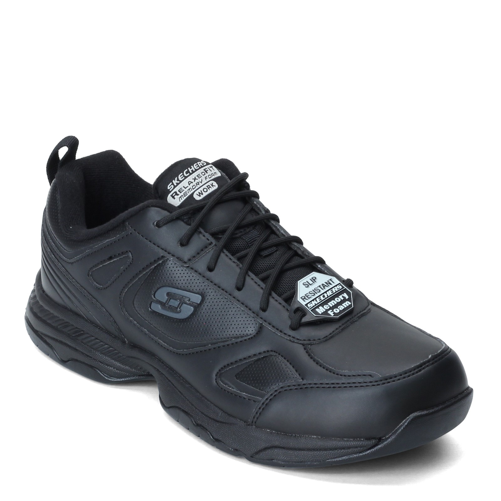 Men's Skechers, Dighton SR Sneaker - Wide Width 77111W-BLK Black ...