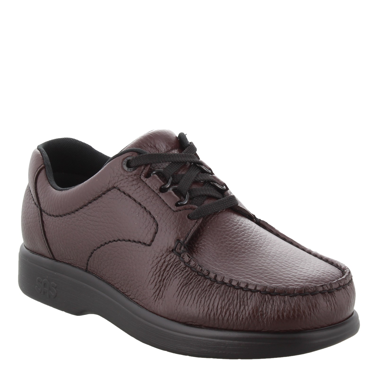 Pre-owned Sas Men's , Bouttime Lace-up Bouttime Cordo Cordovan Leather Suede