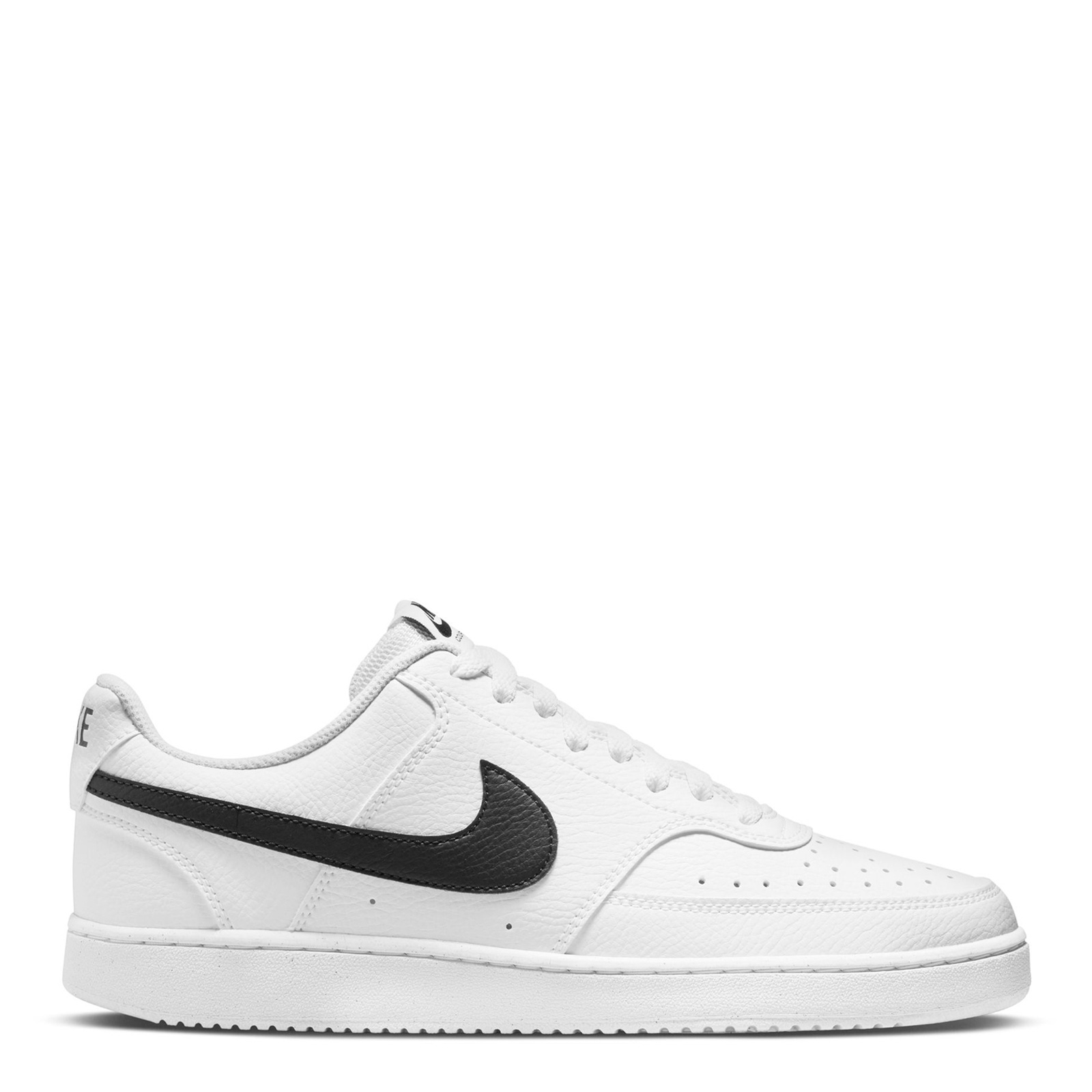 Men's Nike, Court Vision Low Next Nature Sneaker DH2987-101 White/Black Syntheti