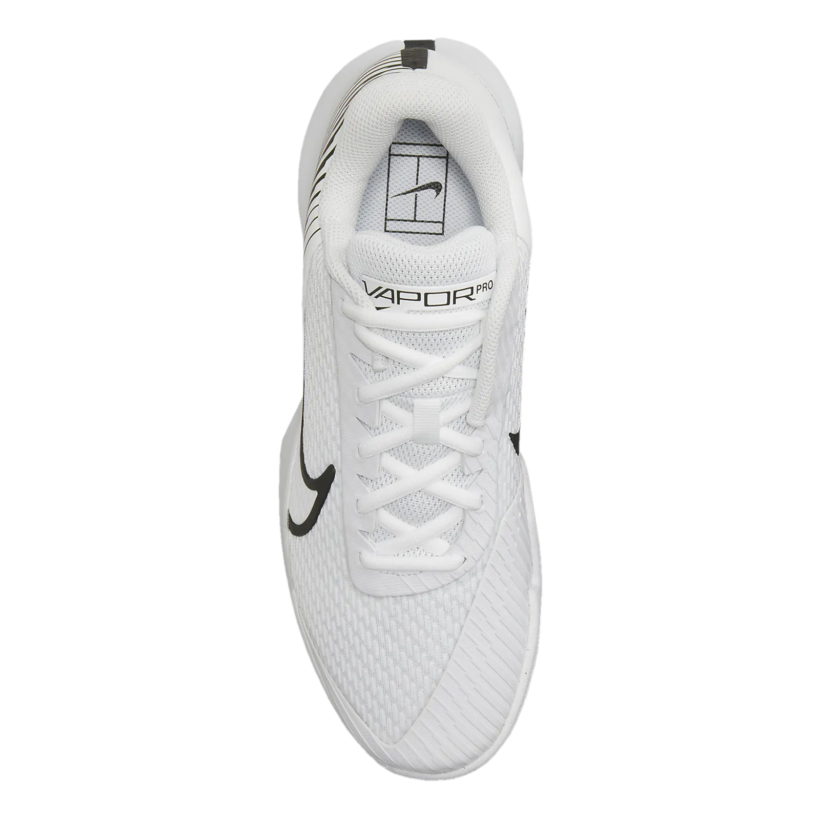 Size 7 - NikeCourt Air Zoom Vapor Pro 2 HC White Black for