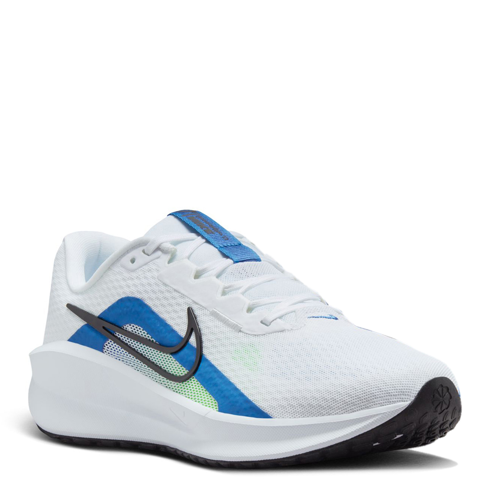Scarpa da corsa uomo Nike, Downshifter 13 FD6454-103 bianco/blu/verde SINTETICA - Foto 11 di 30