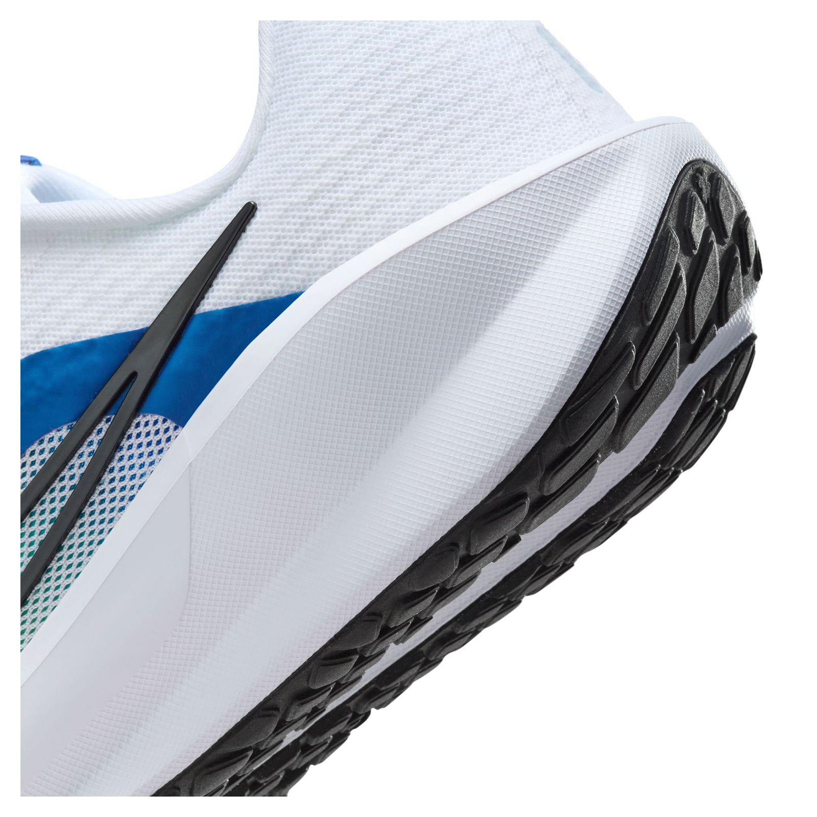 Scarpa da corsa uomo Nike, Downshifter 13 FD6454-103 bianco/blu/verde SINTETICA - Foto 20 di 30