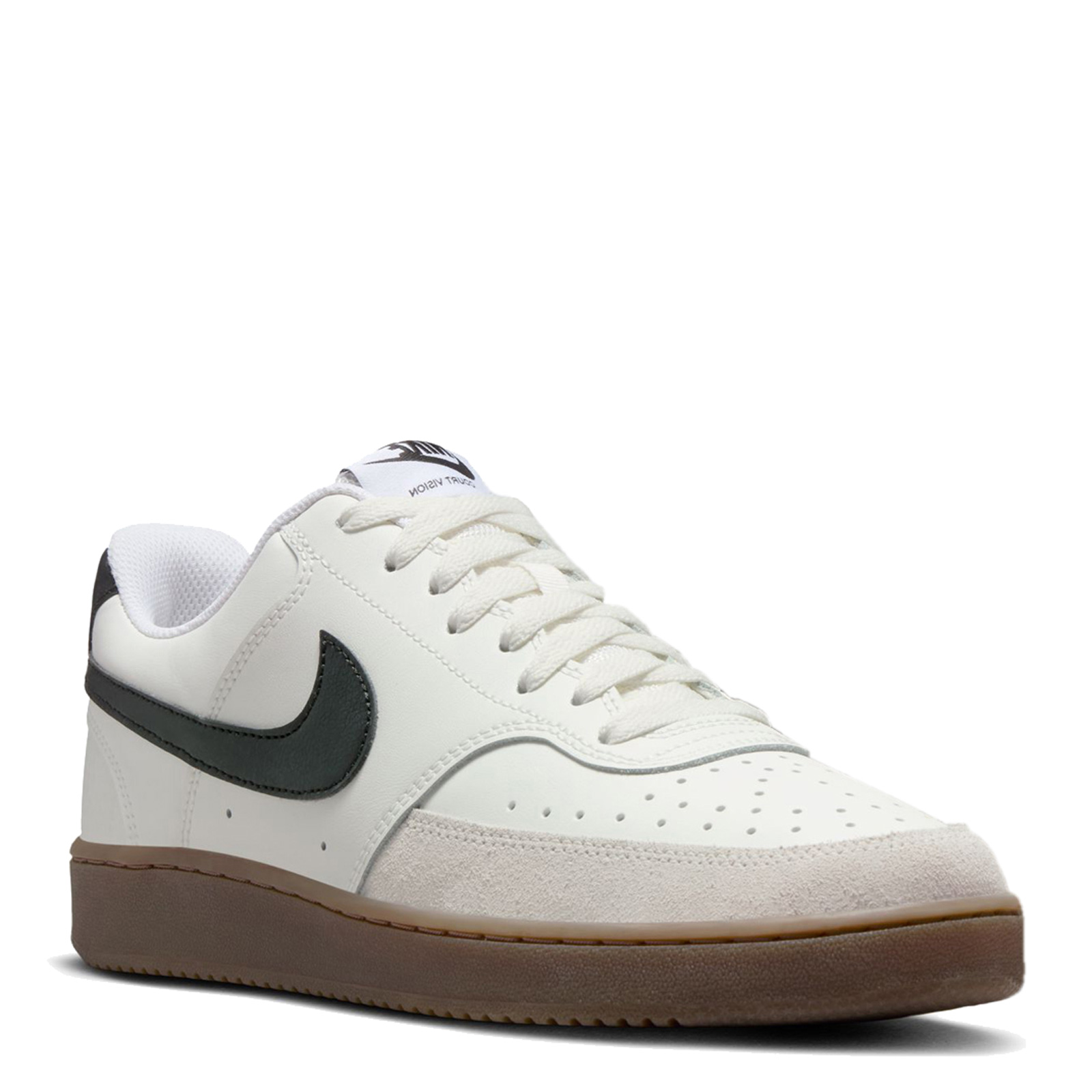 Men's Nike, Court Vision Low Sneaker FQ8075-133 Sail/Black-Lt