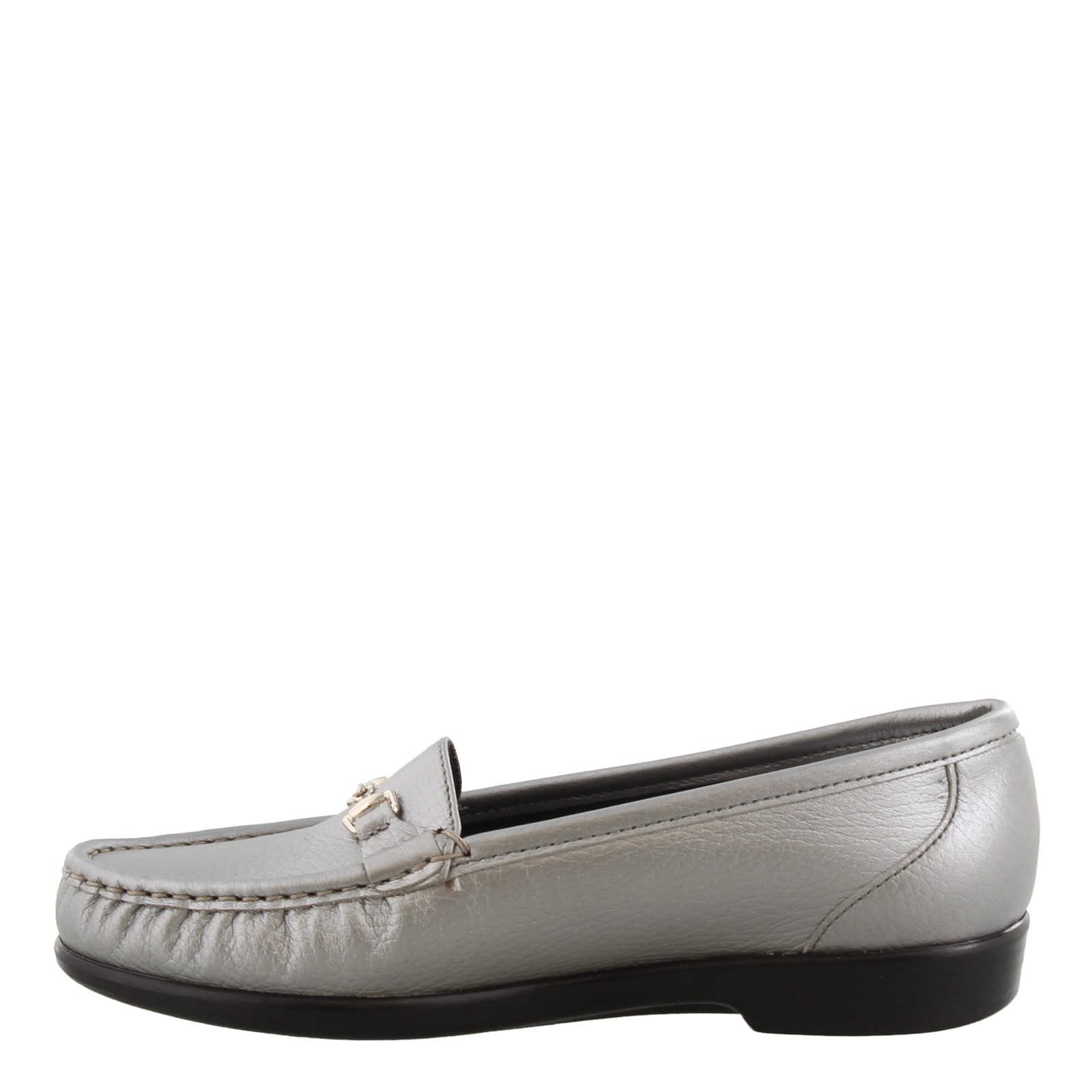 Women's SAS, Metro Slip-On Loafer METRO PEWTER Pewter Leather Synthetic