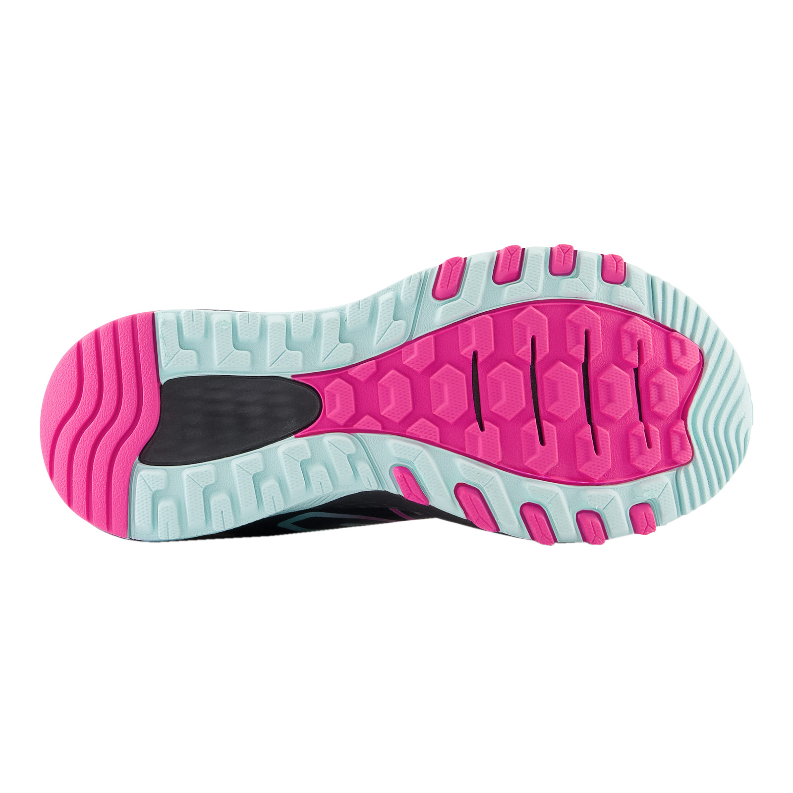 Женские кроссовки для бега New Balance, WT410V8, WT410LC8, черный/Ярко-голубой/Розовый